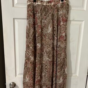 Paisley Print Maxi Skirt